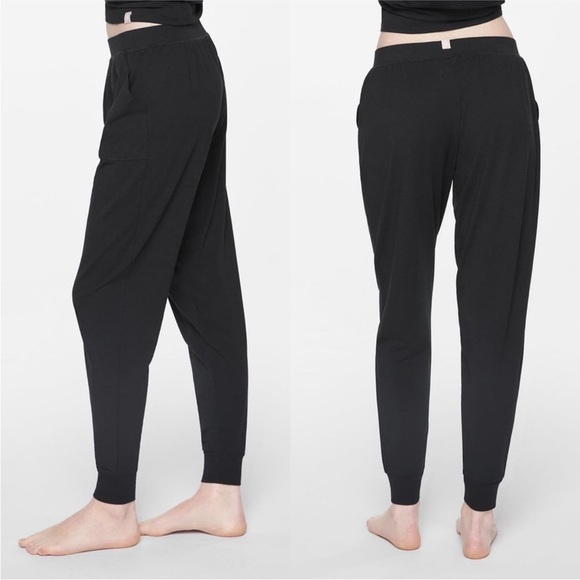 NWT ThirdLove WonderKnit Pajama Jogger Pants Black - Picture 2 of 7